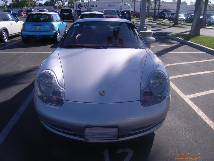Porsche Carrera 996 silver side