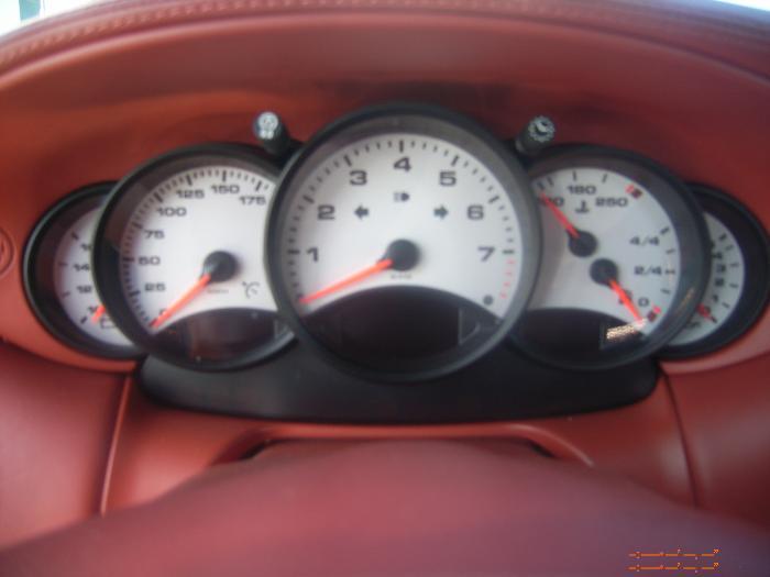 Porsche Carrera white dash instruments